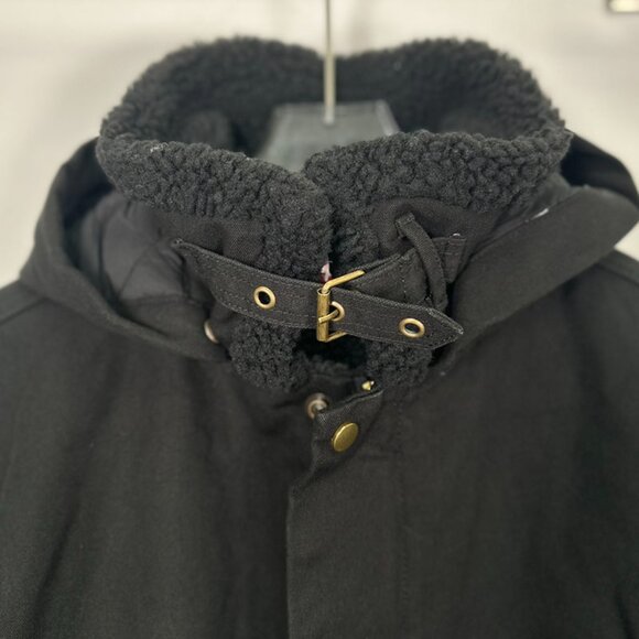 Supreme Faux Shearling-Lined Black Bomber Jacket - Picture 7 of 8